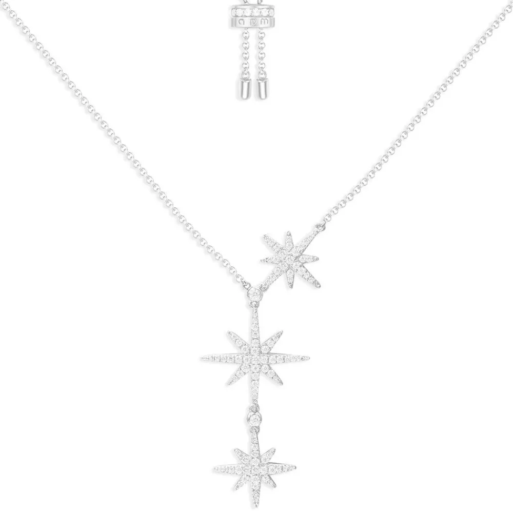 APM Monaco Collier Ajustable Triple Meteorites - Argent^ Colliers