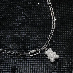APM Monaco Collier Chaine Yummy Bear Snow (Clip) - Argent^ Colliers