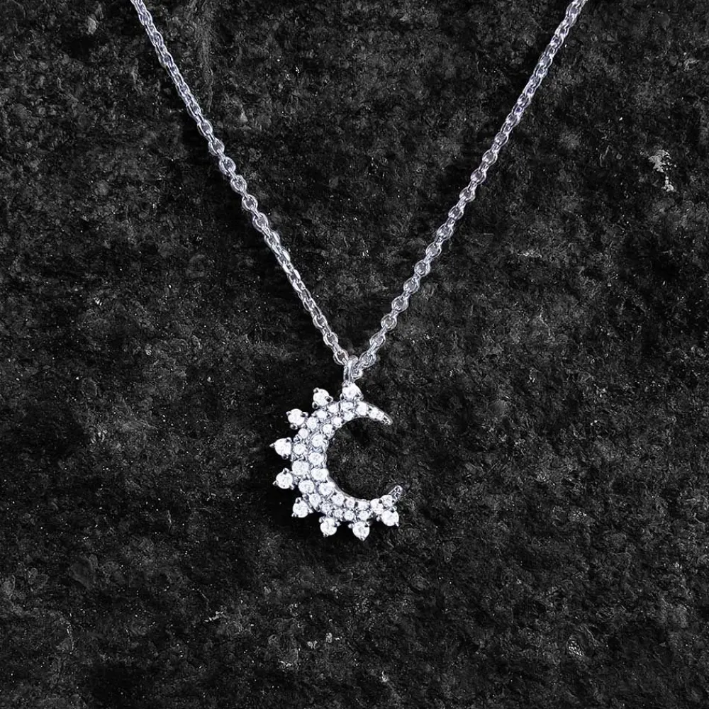 APM Monaco Collier Lune - Argent^ Colliers
