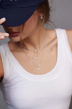 APM Monaco Collier Papillon - Argent^ Colliers