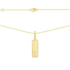 APM Monaco Collier Plaque Alphabet-A - Argent Jaune^ Colliers