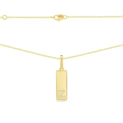 APM Monaco Collier Plaque Alphabet-A - Argent Jaune^ Colliers