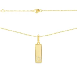 APM Monaco Collier Plaque Alphabet-A - Argent Jaune^ Colliers