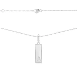APM Monaco Collier Plaque Alphabet-A - Argent^ Colliers