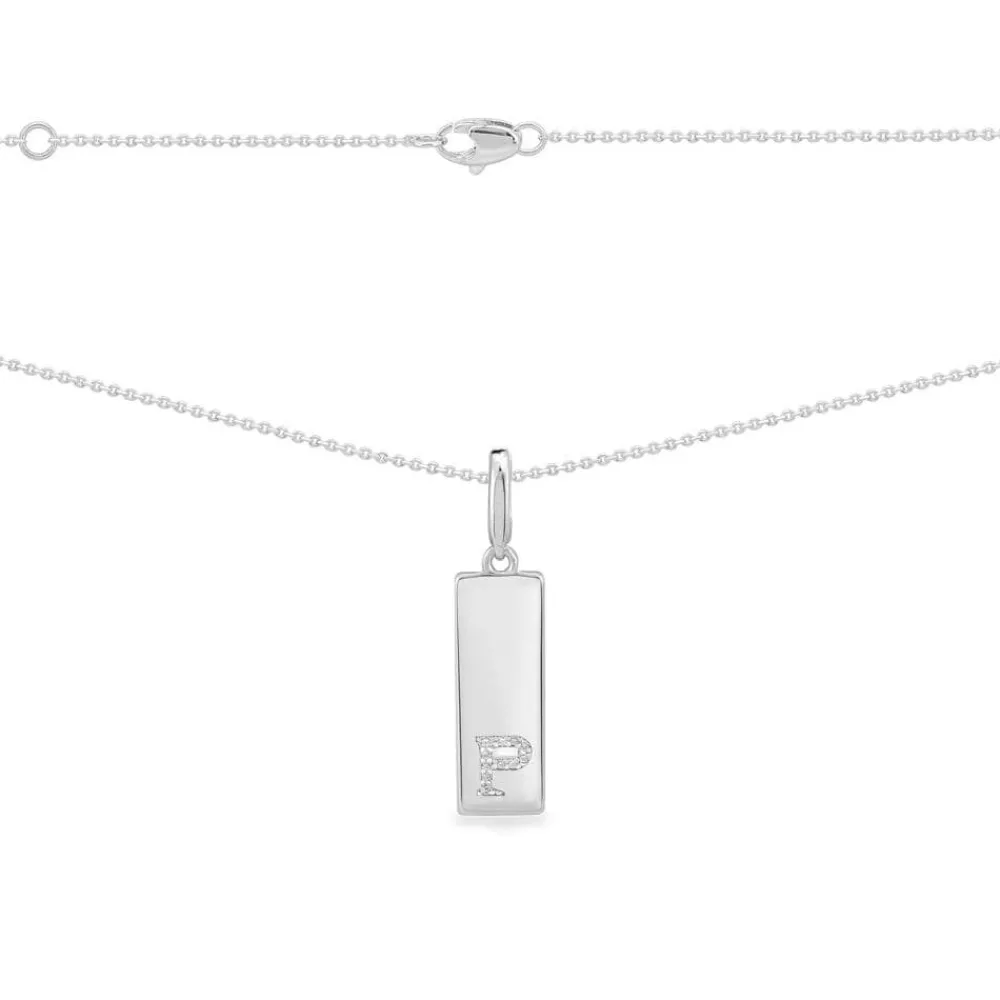 APM Monaco Collier Plaque Alphabet-A - Argent^ Colliers