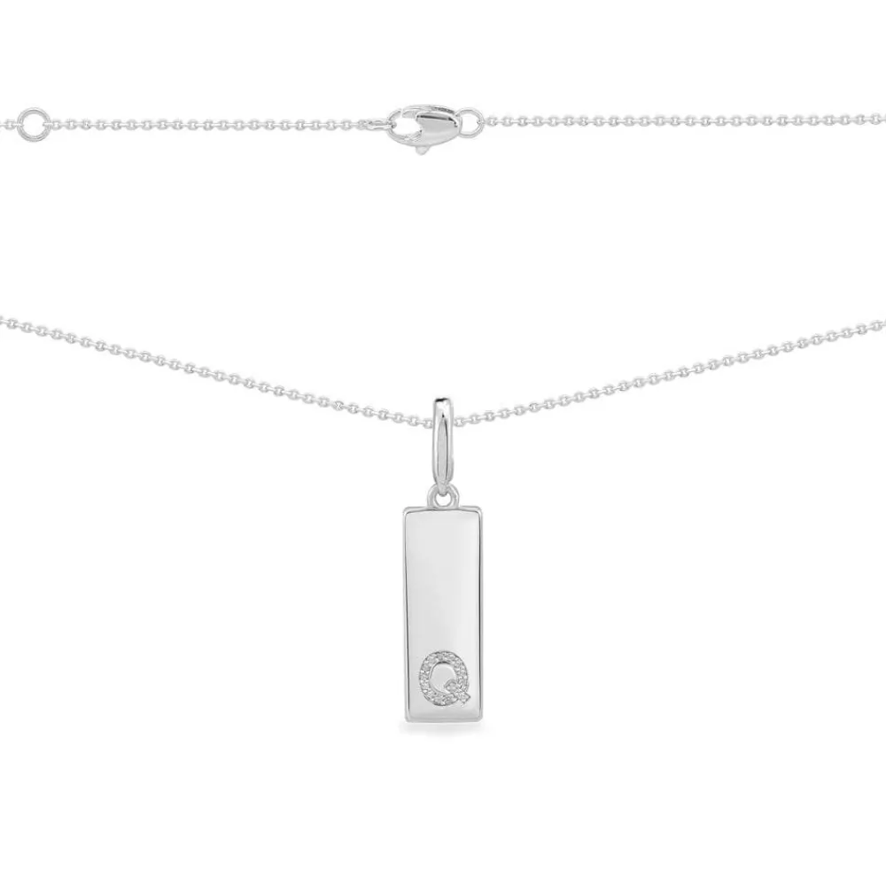 APM Monaco Collier Plaque Alphabet-A - Argent^ Colliers