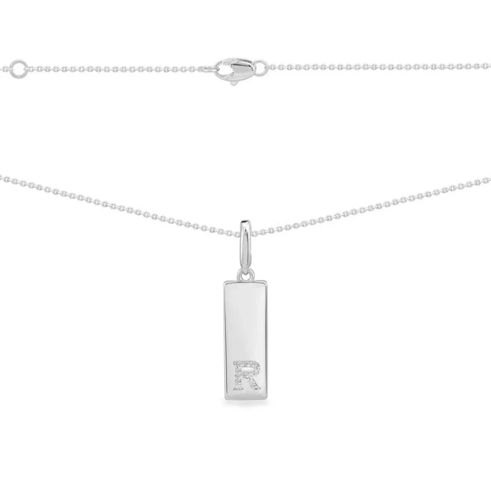 APM Monaco Collier Plaque Alphabet-A - Argent^ Colliers