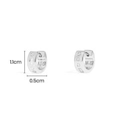 APM Monaco Creoles Code Morse Love^ Boucles D'Oreilles