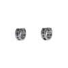 APM Monaco Creoles Code Morse Love Bleues^ Boucles D'Oreilles