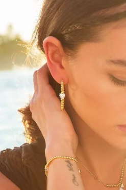 APM Monaco Creoles Coeur^ Boucles D'Oreilles