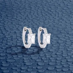 APM Monaco Creoles Eclat Pave^ Boucles D'Oreilles