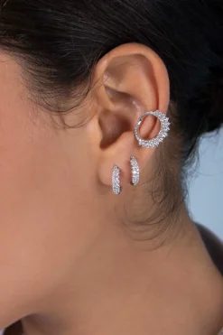 APM Monaco Creoles Lune^ Boucles D'Oreilles