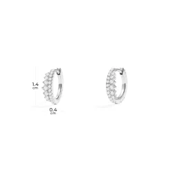APM Monaco Creoles Lune^ Boucles D'Oreilles