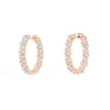 APM Monaco Creoles Pave^ Boucles D'Oreilles