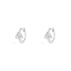 APM Monaco Creoles Triangle Pave^ Boucles D'Oreilles