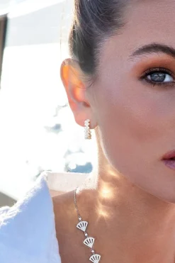 APM Monaco Creoles Up And Down Avec Perles^ Boucles D'Oreilles