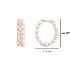 APM Monaco Creoles Up And Down Avec Perles^ Boucles D'Oreilles