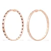 APM Monaco Grandes Creoles Coeur Rouge^ Boucles D'Oreilles