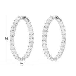 APM Monaco Grandes Creoles Eclat^ Boucles D'Oreilles
