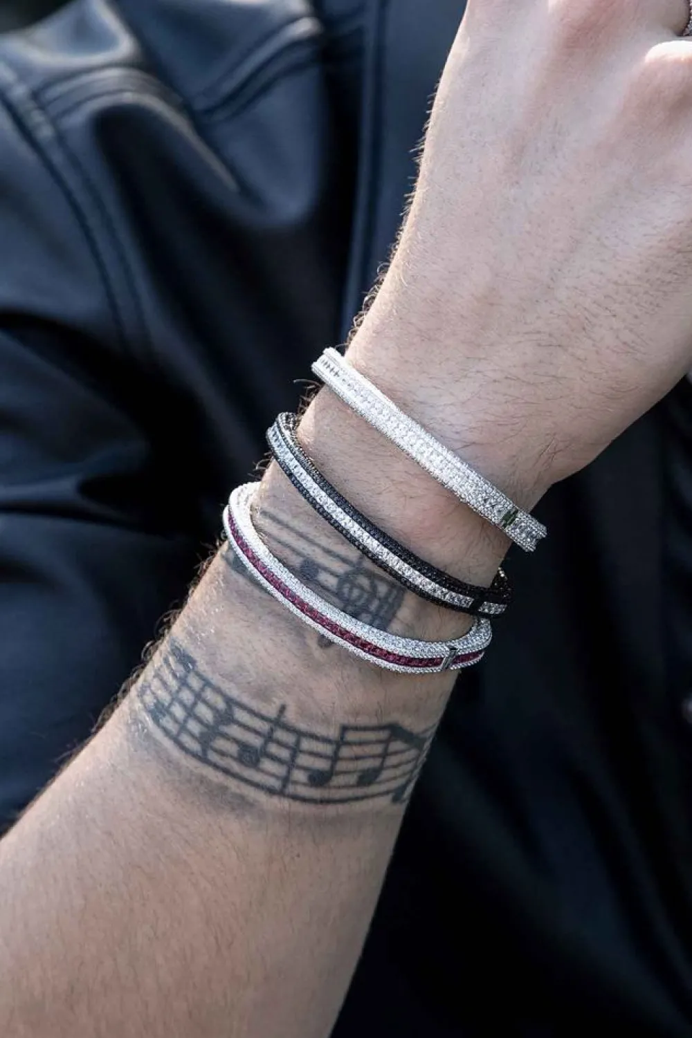 APM Monaco Jonc Pave^ Bracelets