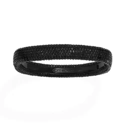 APM Monaco Jonc Pave Noir^ Bracelets