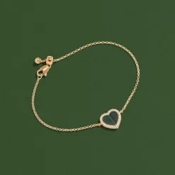 APM Monaco Malachite Heart Adjustable Bracelet^ Bracelets