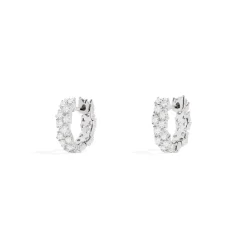 APM Monaco Mini Creoles Pave^ Boucles D'Oreilles