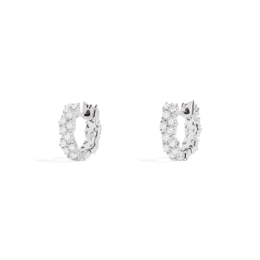APM Monaco Mini Creoles Pave^ Boucles D'Oreilles