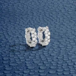 APM Monaco Mini Creoles Pave^ Boucles D'Oreilles