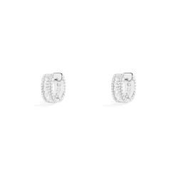 APM Monaco Mini Creoles Pave^ Boucles D'Oreilles