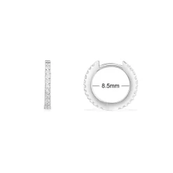 APM Monaco Petites Boucles D'Oreilles En Anneaux 8,5Mm - Argent^ Boucles D'Oreilles