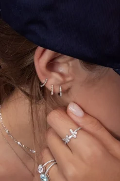 APM Monaco Petites Boucles D'Oreilles En Anneaux 8,5Mm - Argent^ Boucles D'Oreilles