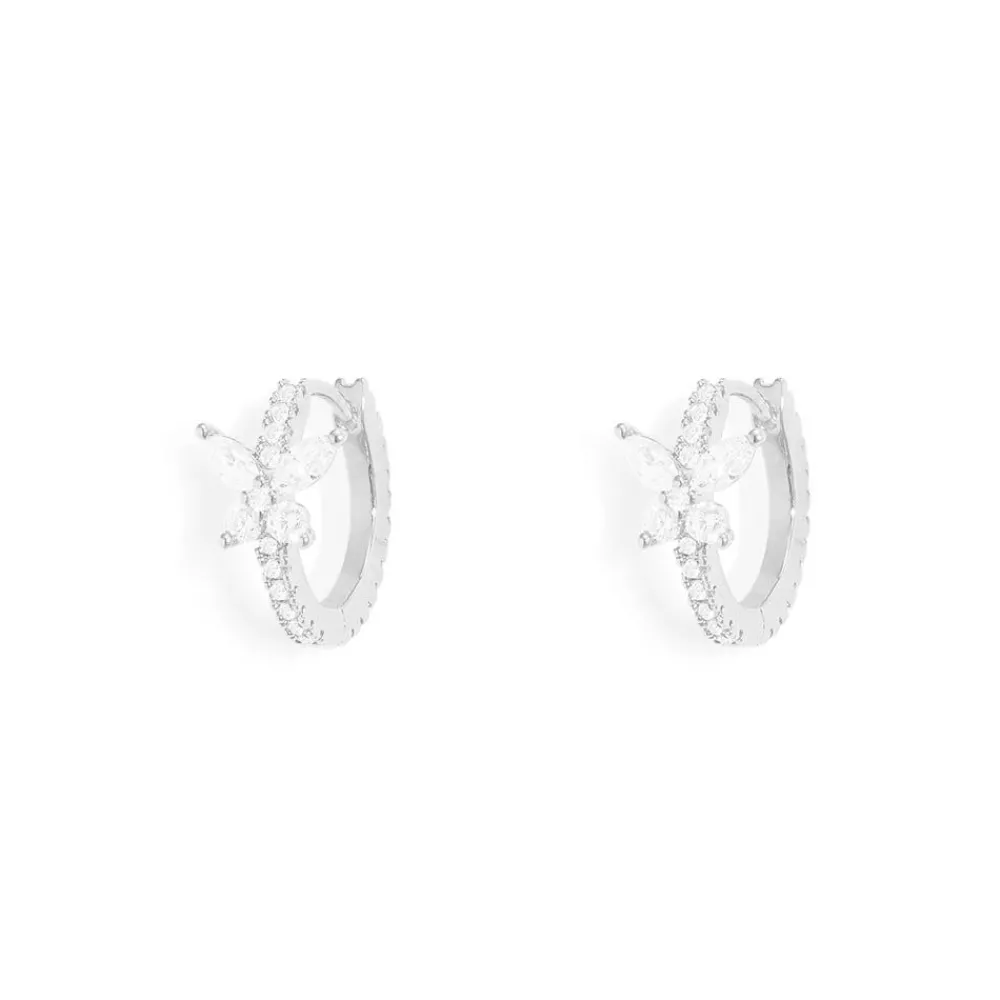 APM Monaco Petites Creoles Papillon^ Boucles D'Oreilles