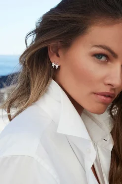APM Monaco Petites Creoles Papillon^ Boucles D'Oreilles