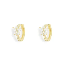 APM Monaco Petites Creoles Papillon^ Boucles D'Oreilles