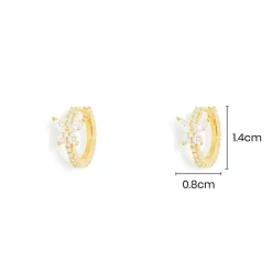 APM Monaco Petites Creoles Papillon^ Boucles D'Oreilles