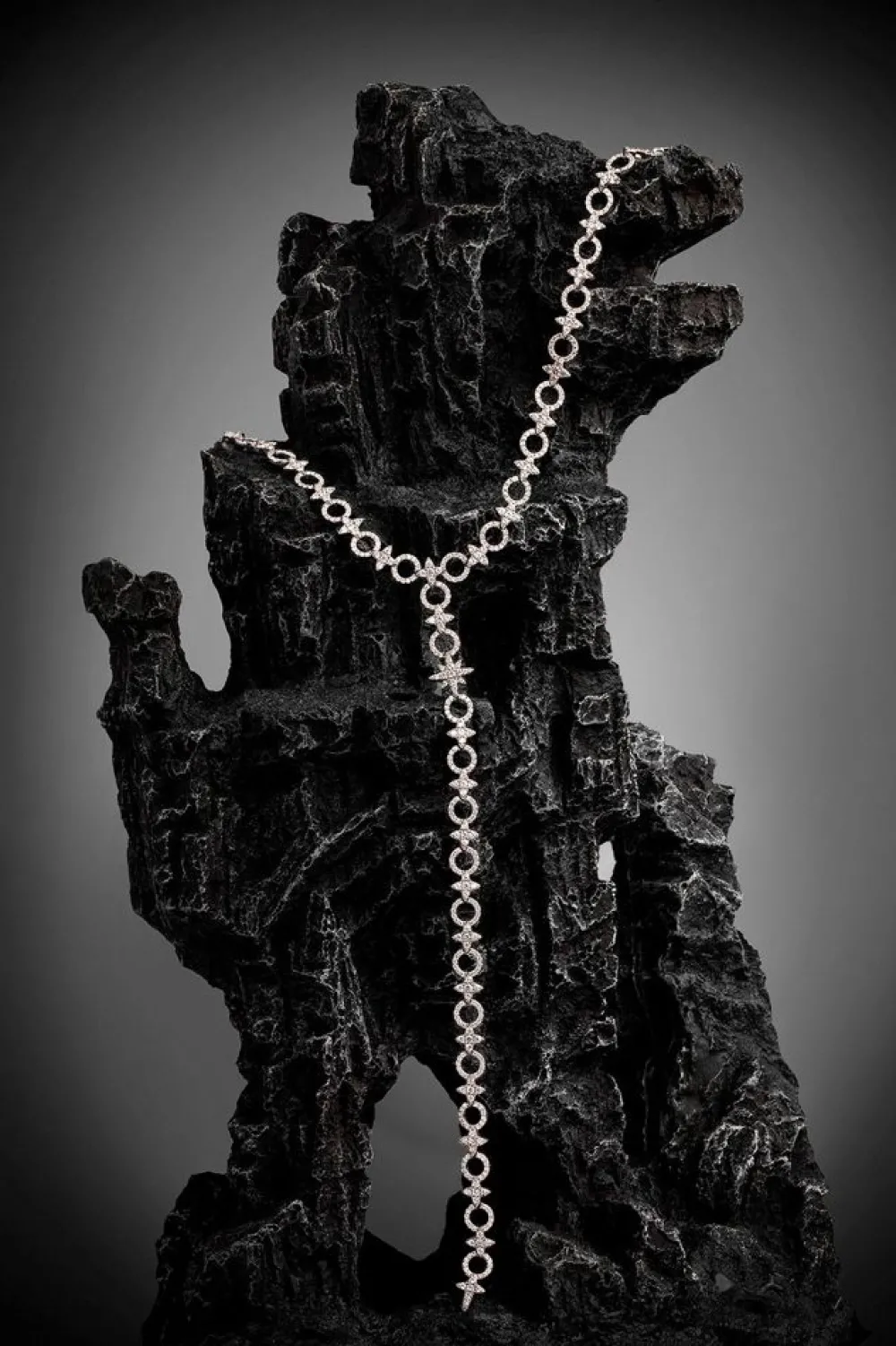 APM Monaco Ras-De-Cou Meteorites Et Cercles Long - Argent^ Colliers