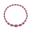 APM Monaco Ras-De-Cou Ovale Fuchsia^ Colliers