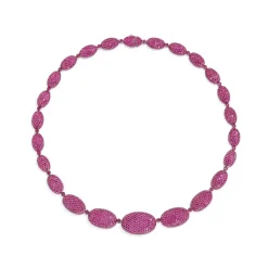 APM Monaco Ras-De-Cou Ovale Fuchsia^ Colliers