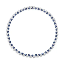 APM Monaco Ras-De-Cou Triangle Blanc Et Bleu^ Colliers